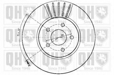 QUINTON HAZELL bdc5199 -  Тормозной диск